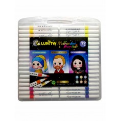 Marcador Acrilico Lunita 72pz