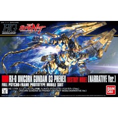 Gundam NT - RX-0 Unicorn Gundam 03 Phenex - HGUC (213) - 1/144 - Destroy Mode