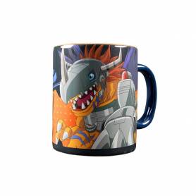 Taza Jumbo Digimon Metal Greymon 567ml