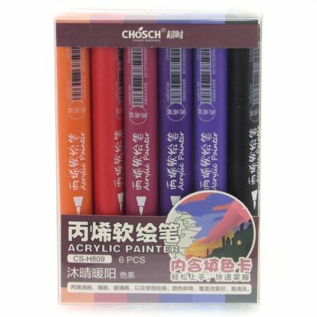 Marcador Acrilico Chosch CS-H809 6pz