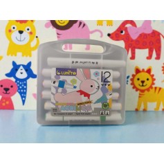 Marcador Acrilico Lunita Doble punta 12 colores L252-12