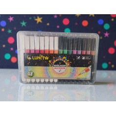 Marcador Lunita Multicolor L266-48 48pz