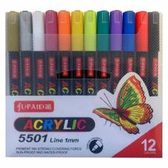 Marcador Acrilico Upai 5501 12pz